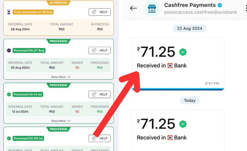 Instagram se paise kaise kamaye, Earning Proof 